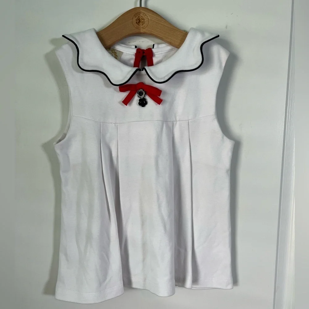 The Beaufort Bonnet Company Sailor Tank Navy/Red size 6